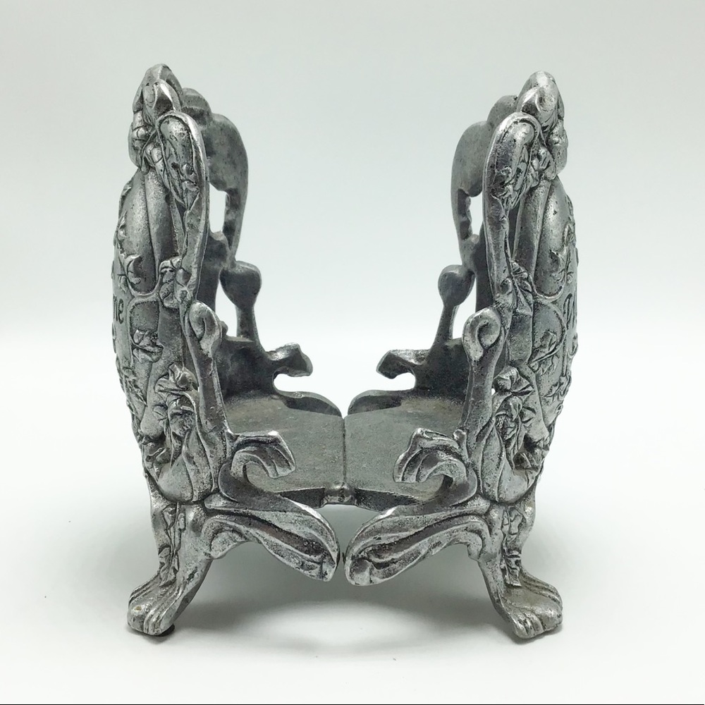 Vintage Carson Pewter Welcome Candle Jar Holder - Picture 4 of 7
